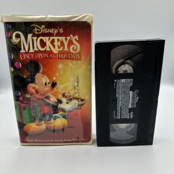 Disneys Mickeys Once Upon A Christmas 1999 VHS Clamshell Animated Holiday Movie - Picture 3 of 3